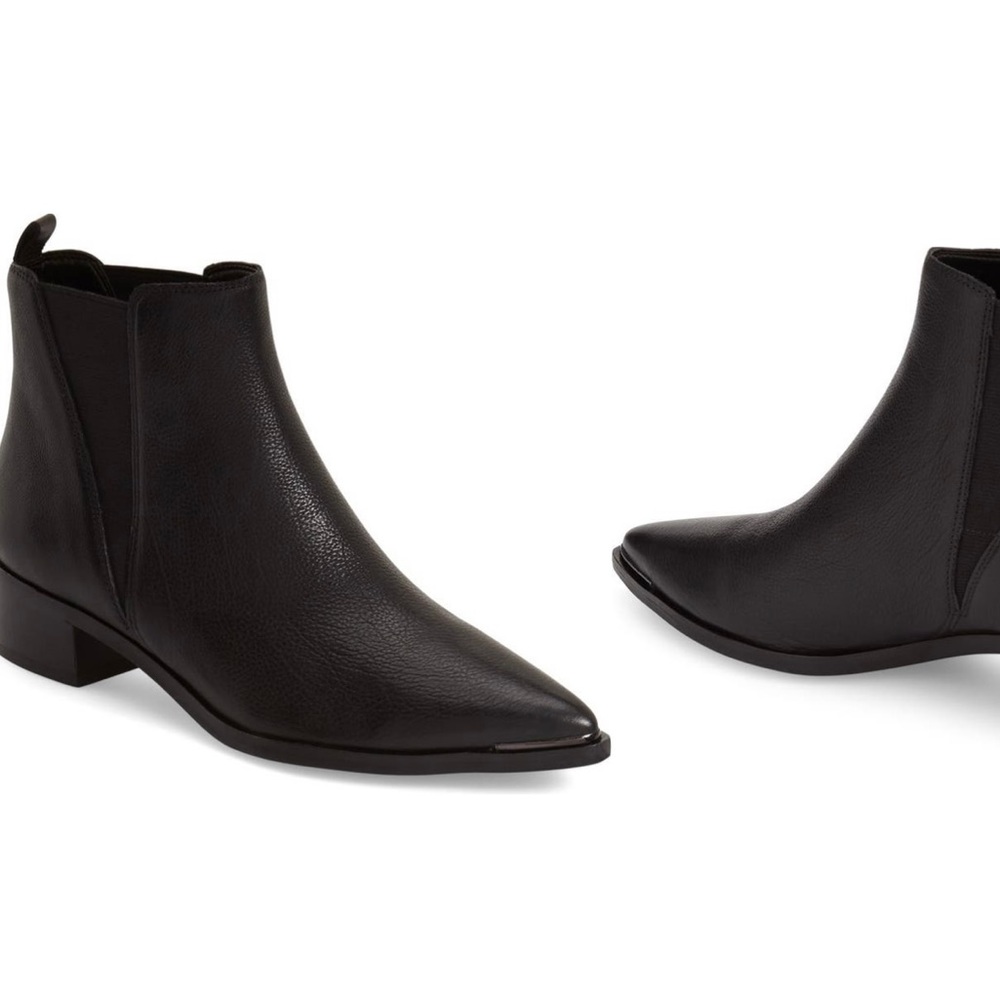 Marc Fisher Black Leather Chelsea Boot